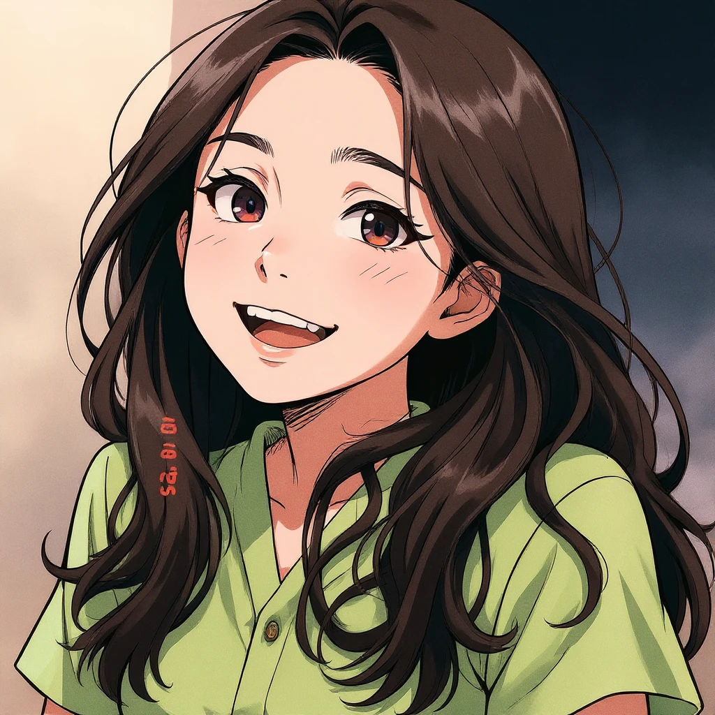 recreat this imagem at manga version colored emoji