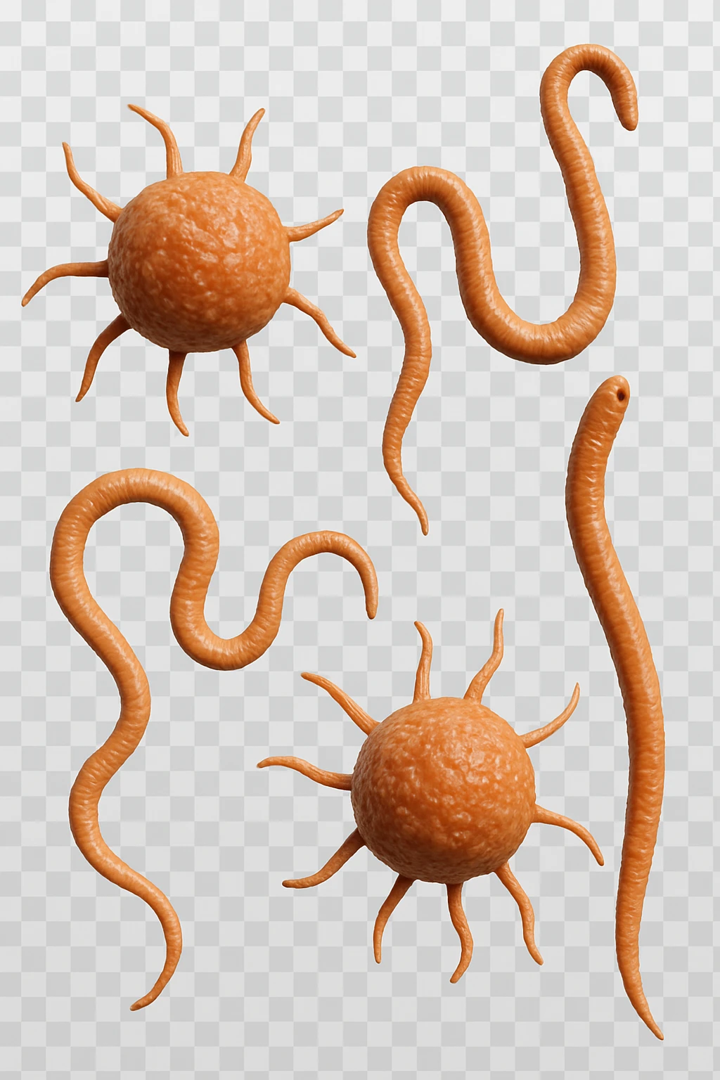 parassiti render no sfondo emoji