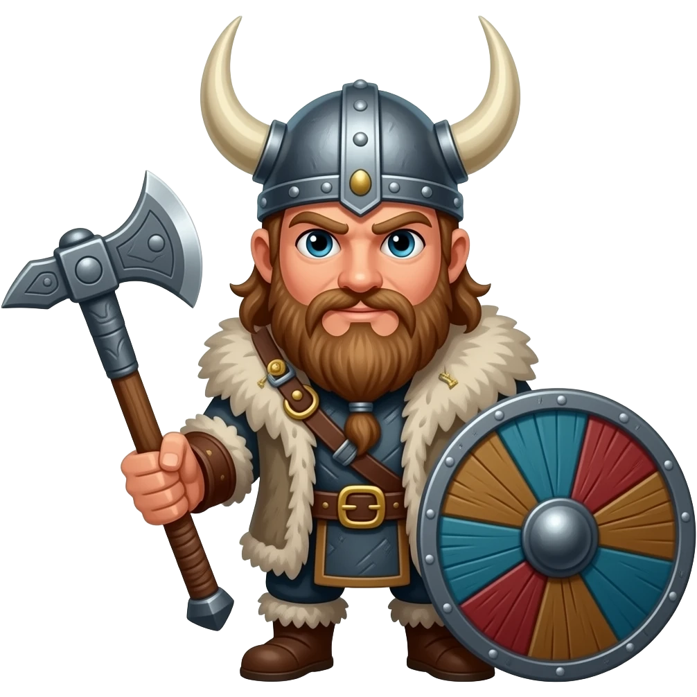 Viking with battle axe emoji