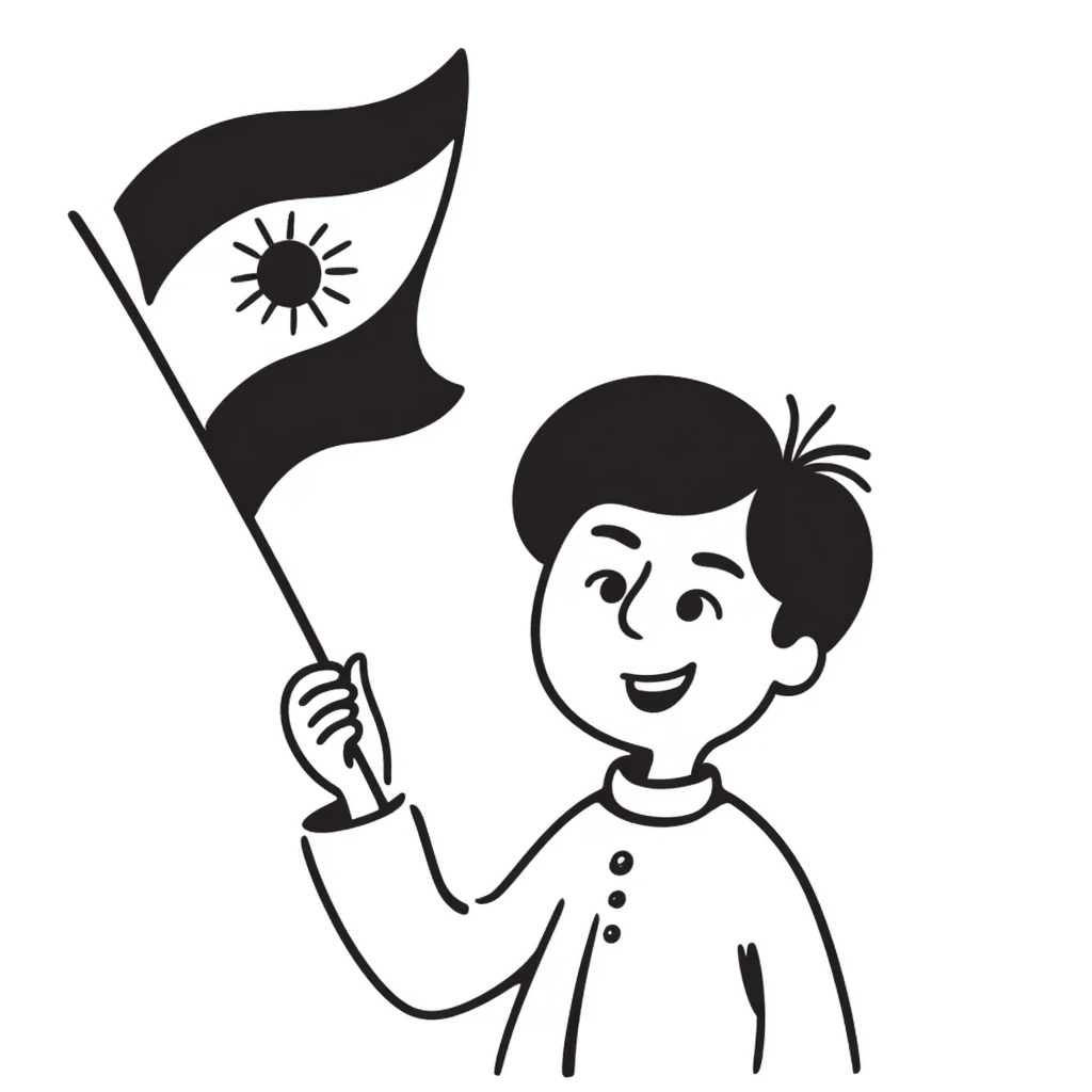waving Kurdish flag emoji