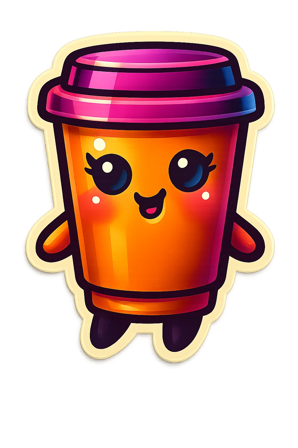 Tall coffee cup, sexy, flirty emoji