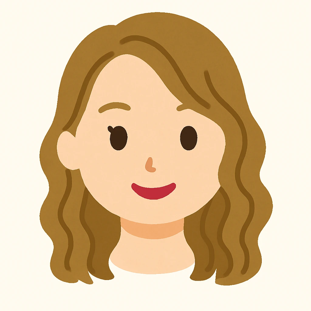 Remove the neck completely so only the head remains, keep the Irasutoya style with soft colors, round features, and a friendly expression. Maintain the original style's gentle and simple aesthetic. emoji