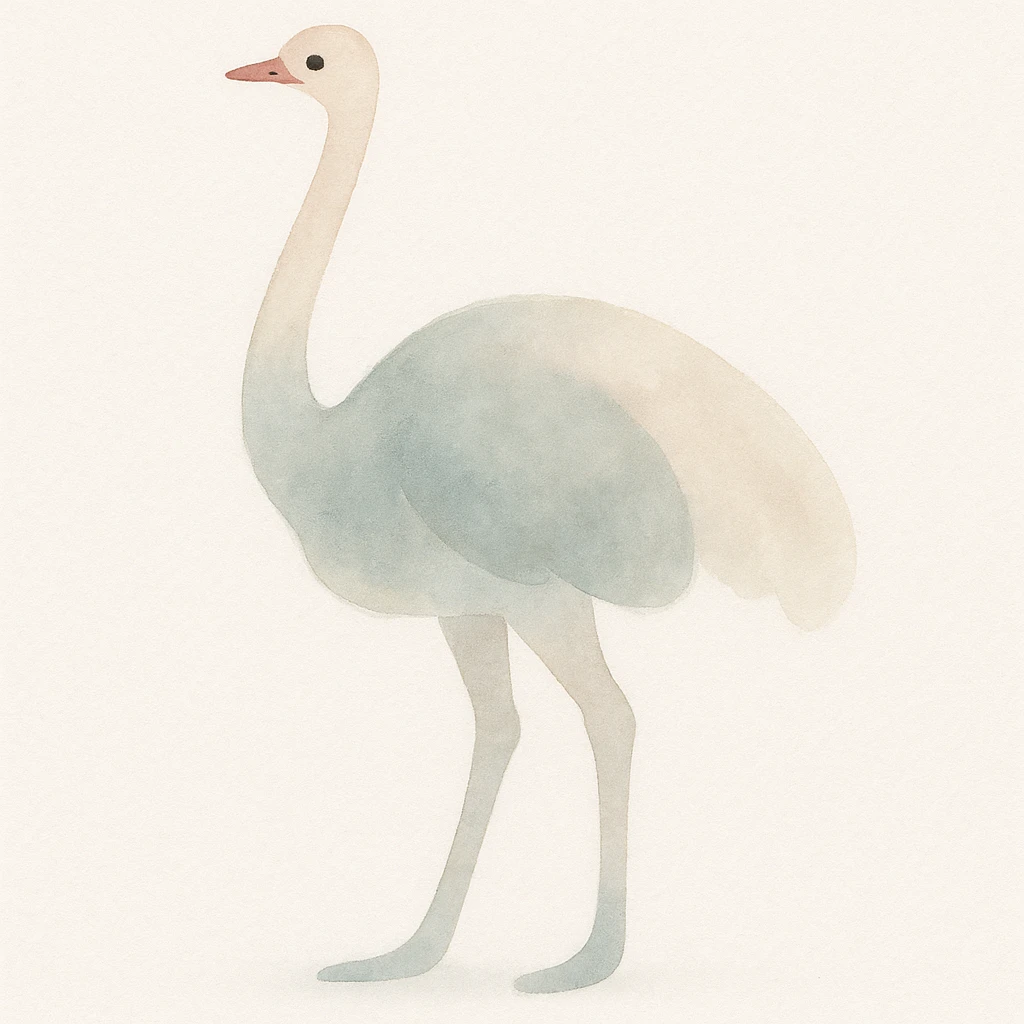 An ostrich emoji