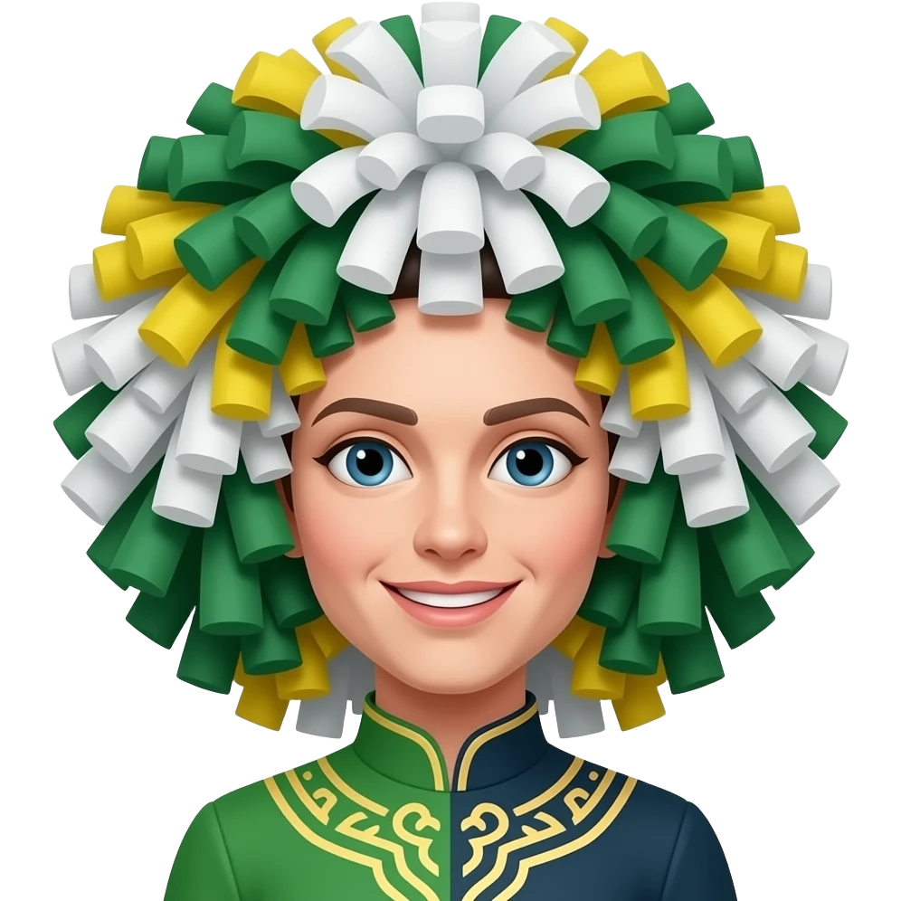 Emoji of irish dance poms emoji