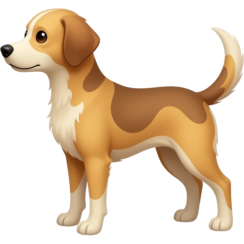 Faceless dog emoji