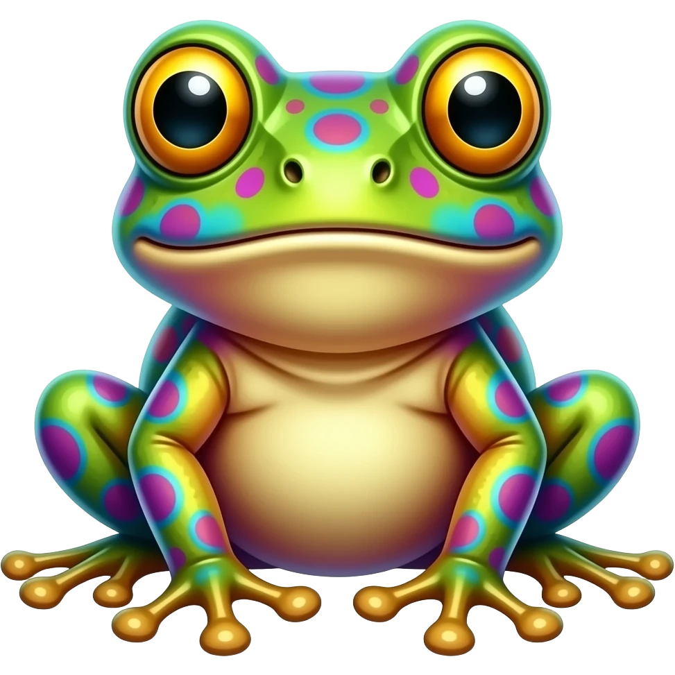 Bunter LSD Frosch emoji