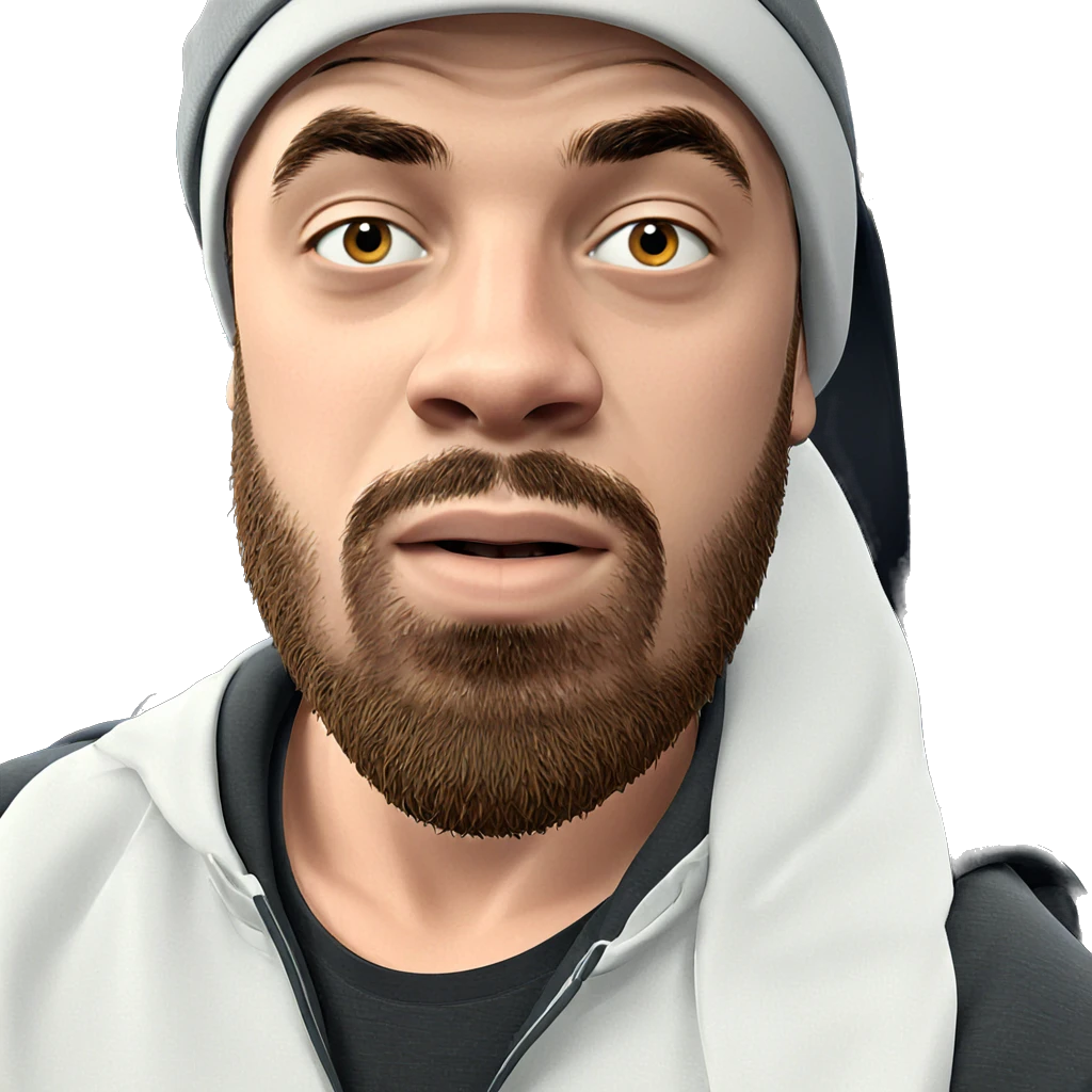 thoughtful boy with hat emoji