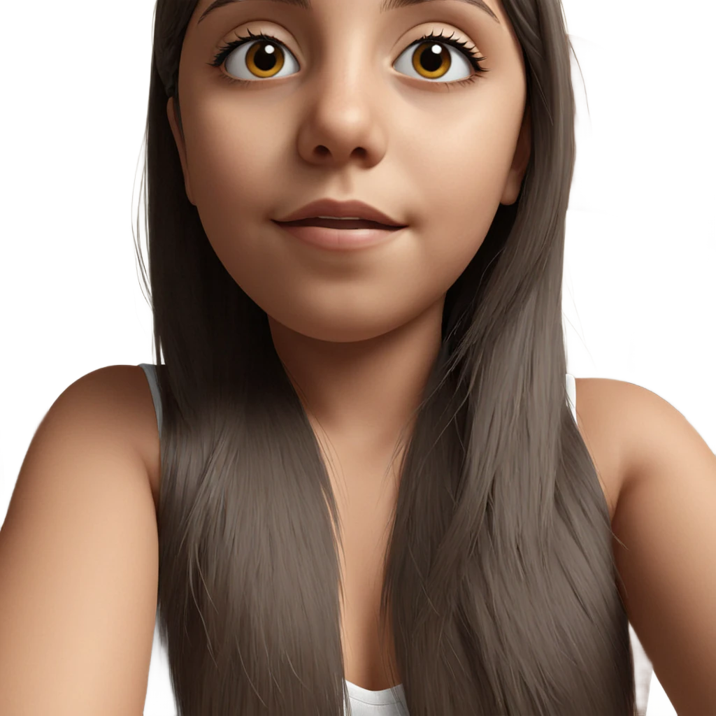 realistic portrait of girl emoji