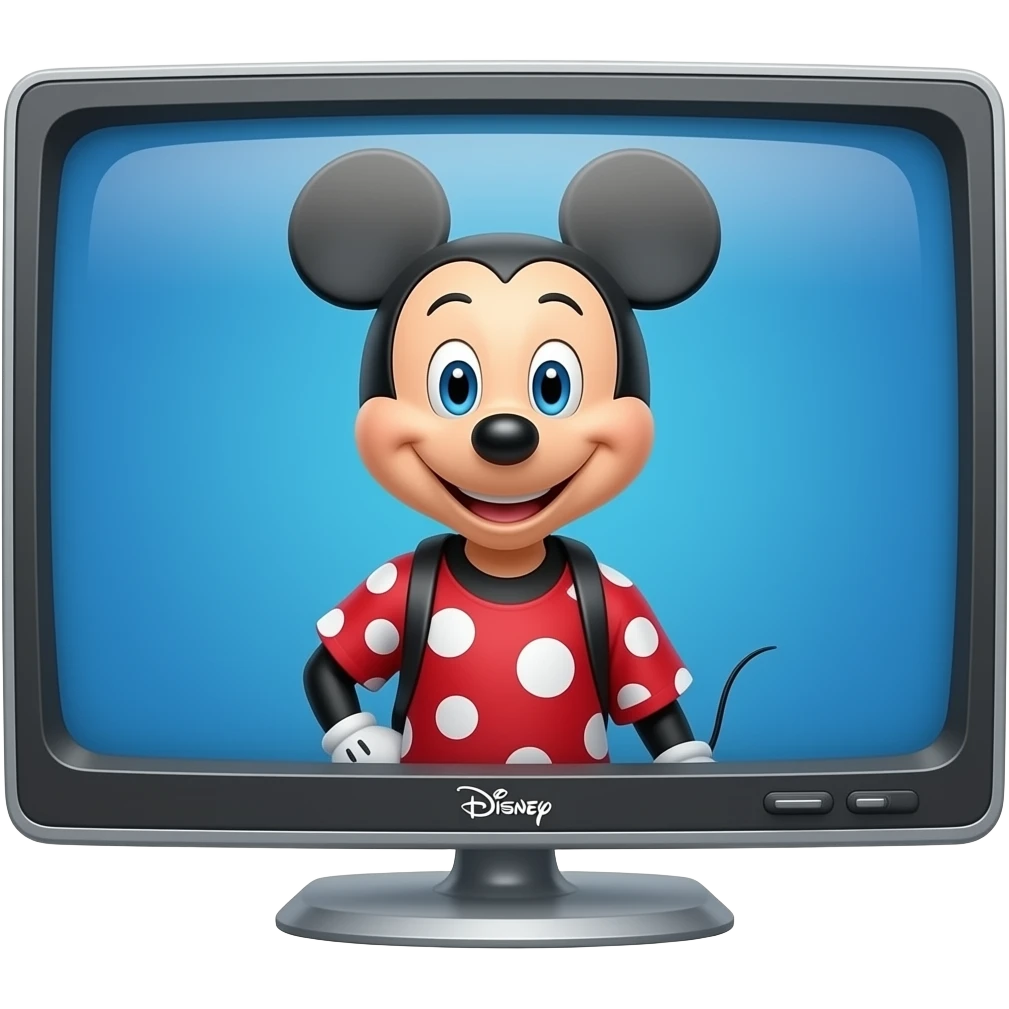 disney cartoon on a tv emoji