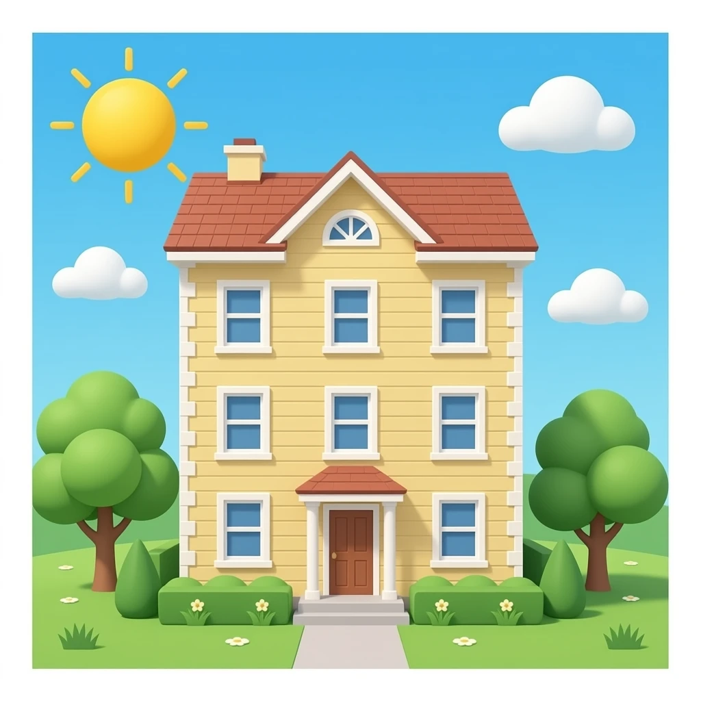 Quiero una casa de cinco niveles, alta emoji