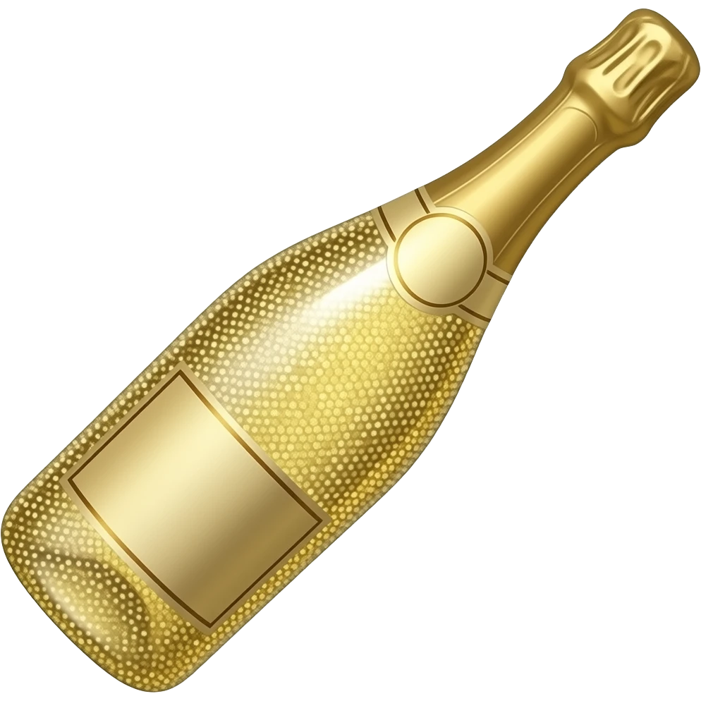 Faça um emoji de champanhe emoji