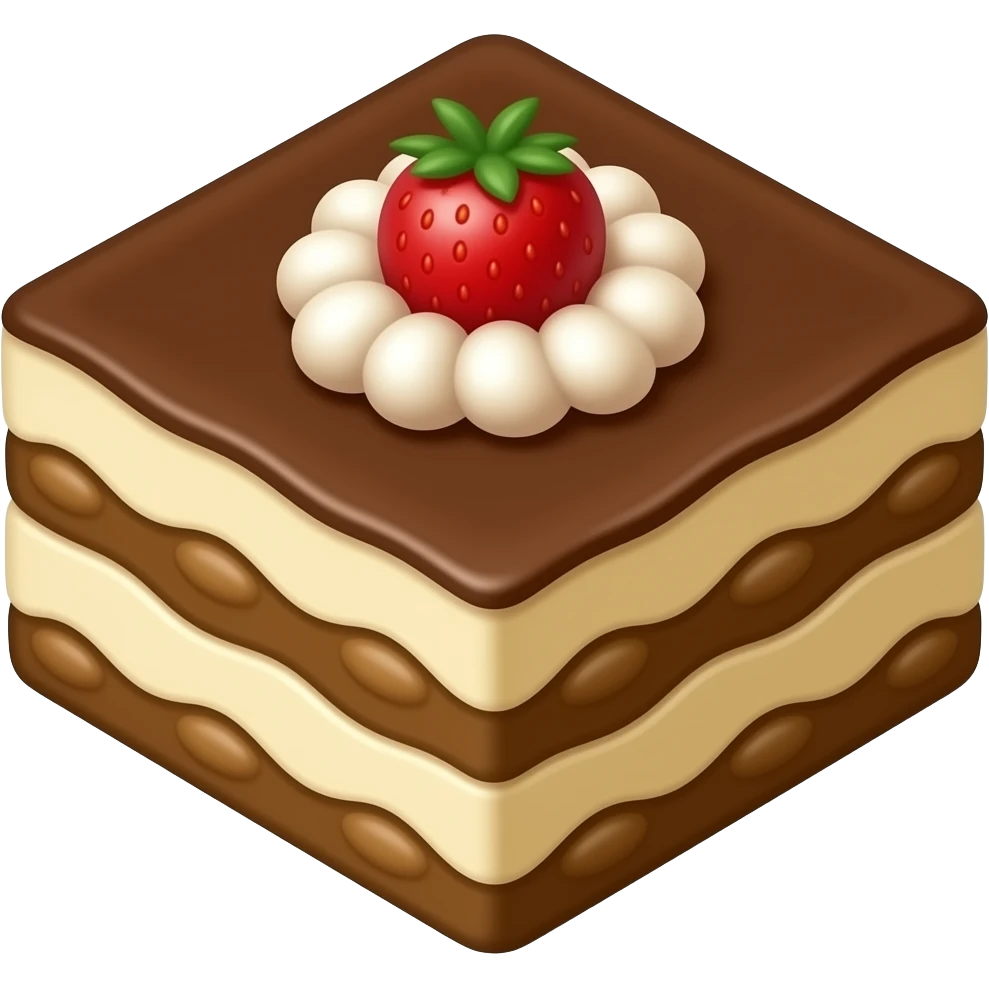Tiramisu square emoji