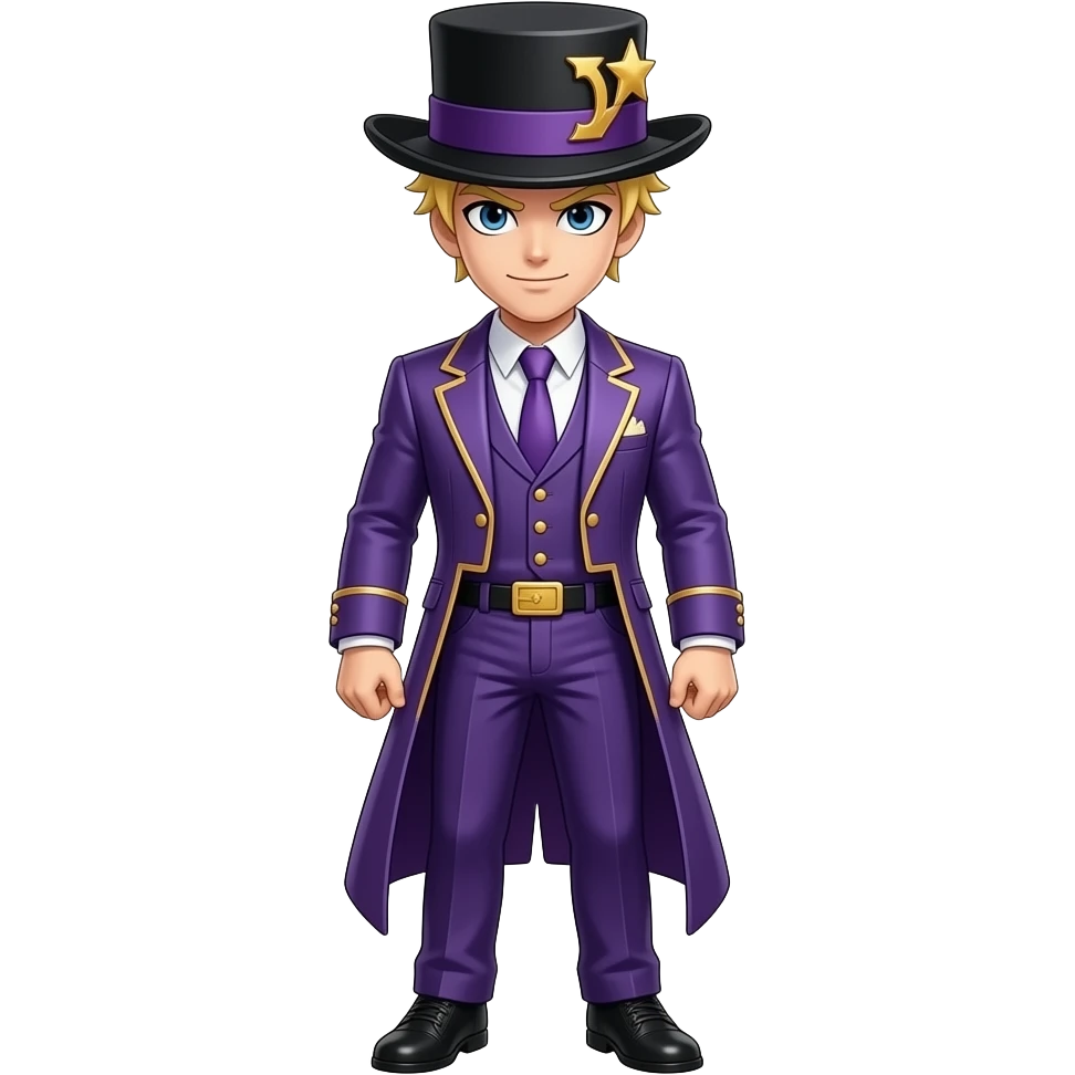 goose Jotaro Kujo purple outfit black hat emoji