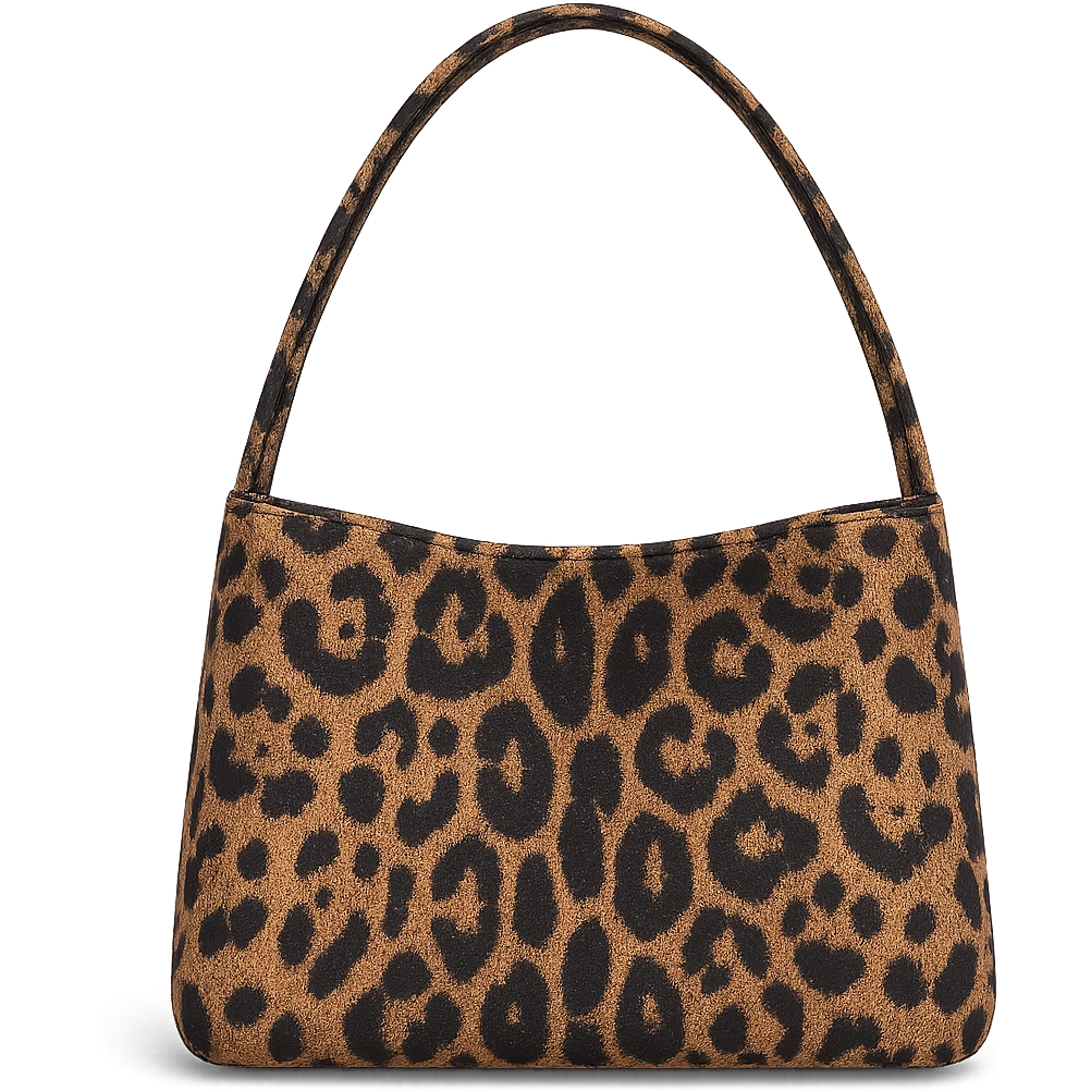 Leopard print bag remove background emoji