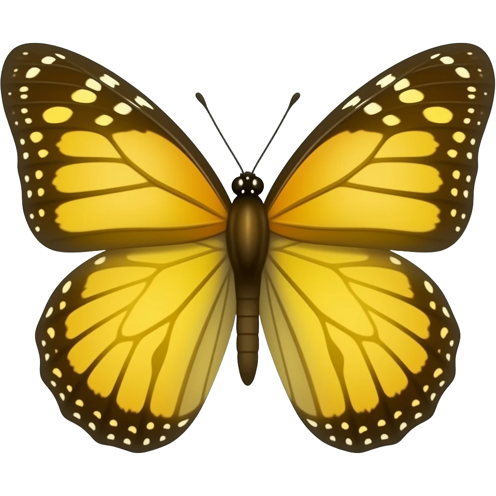 yellow butterfly emoji