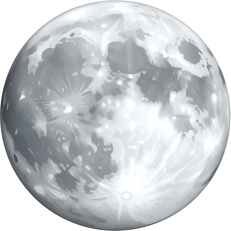 full moon emoji