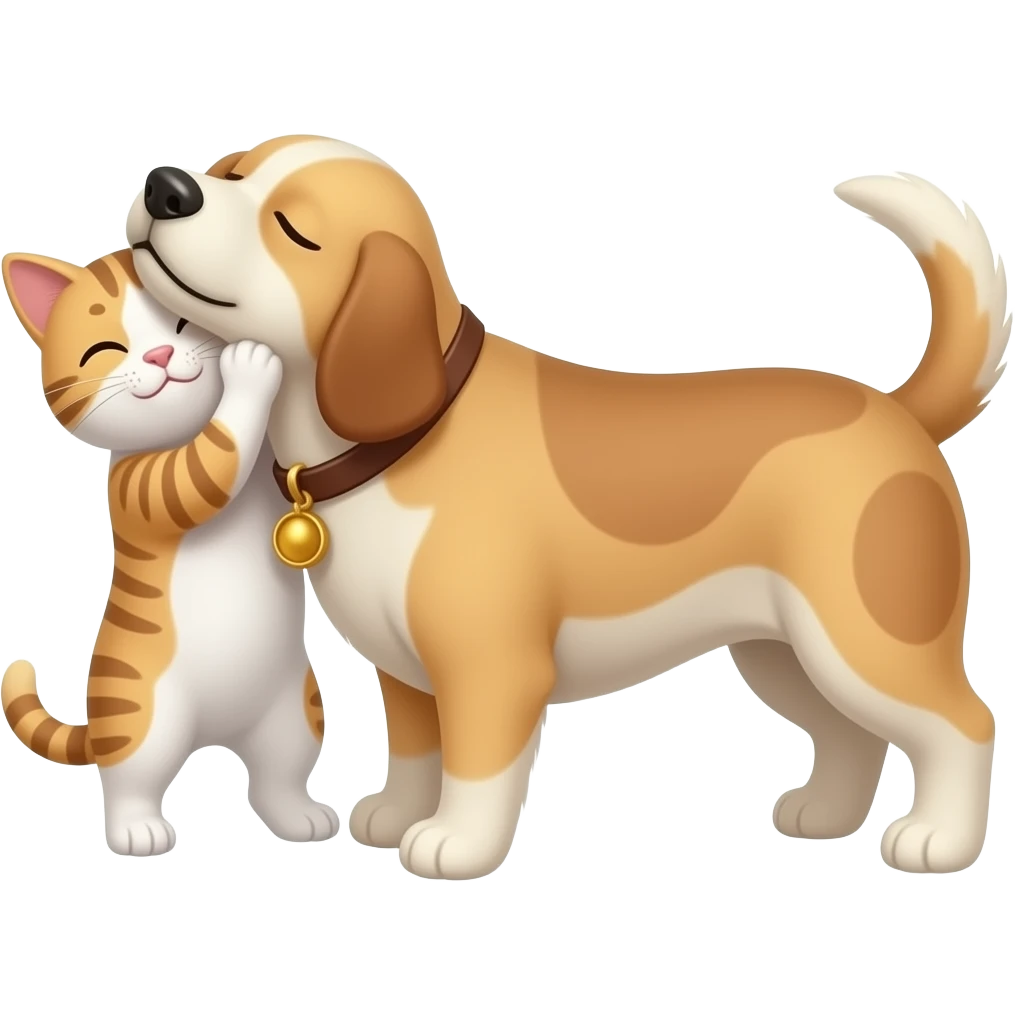 Cat hits dog 🐈🐕 its either like cat slapping dog head emoji