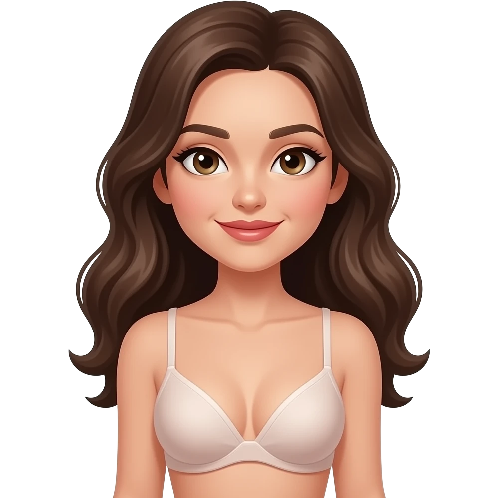 예쁜여자 브라이저만 입고 엉덩이를 내밀고있는 emoji