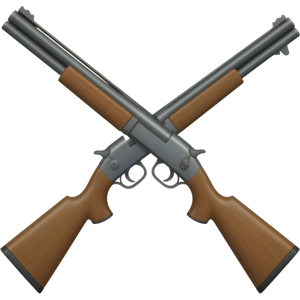 Shotgun to the left diagonal emoji