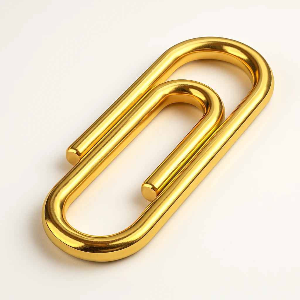 Paper clip emoji