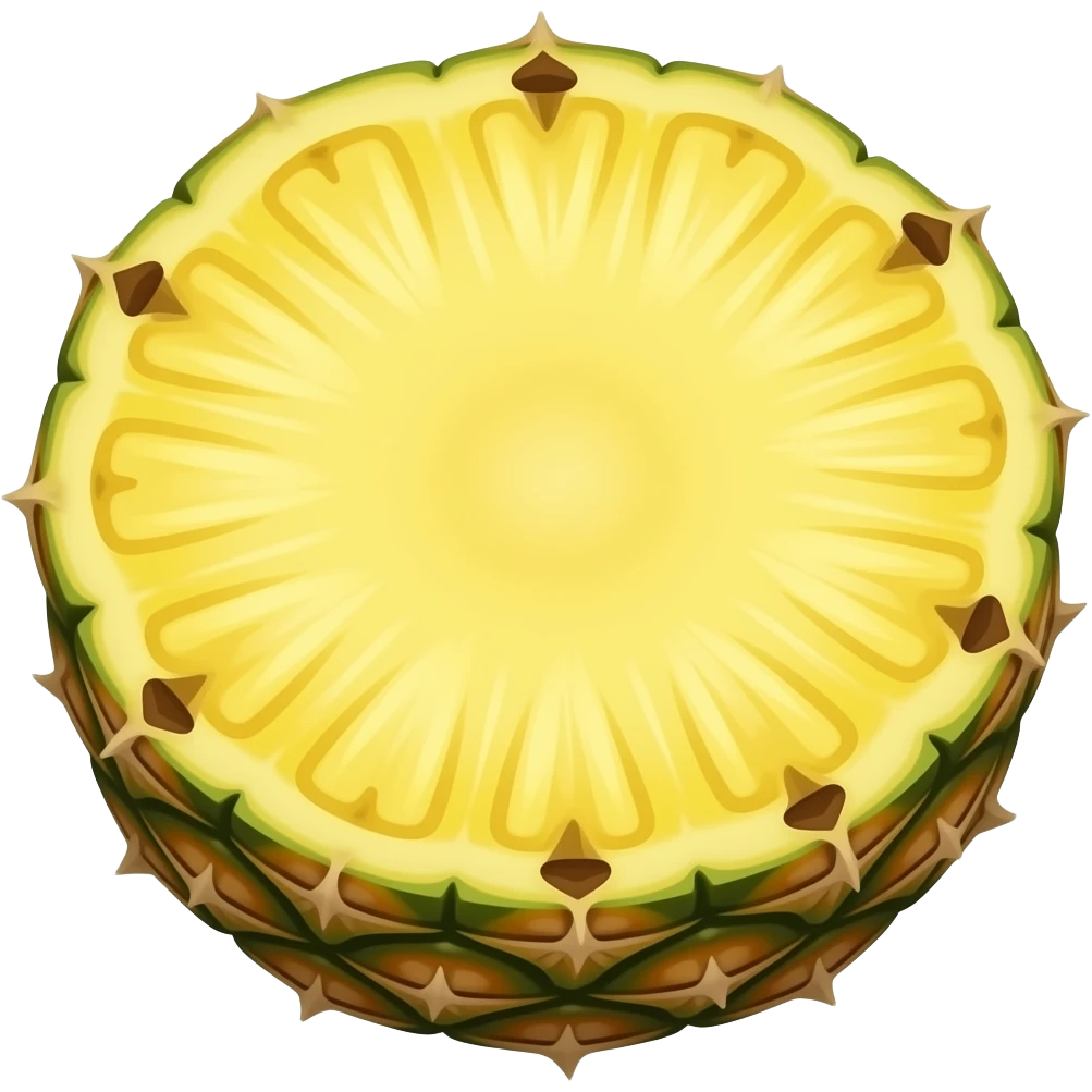 Whole full Pineapple upsidedown emoji