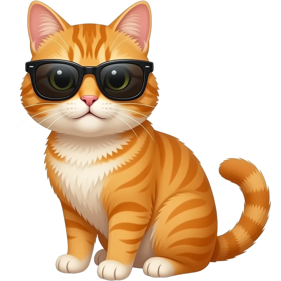 Cat wearing sunglasses emoji
