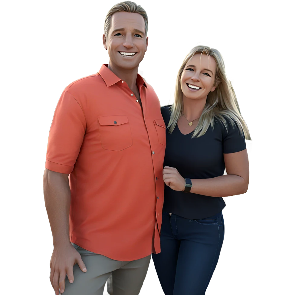 smiling couple outdoors together emoji