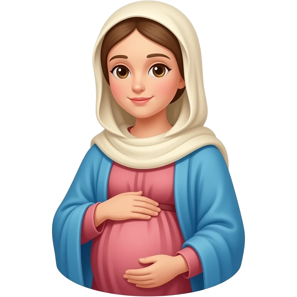 Virgin mary pregnant emoji