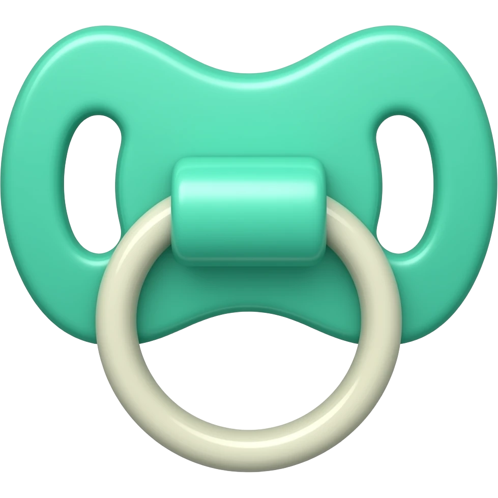 Mint pacifier emoji