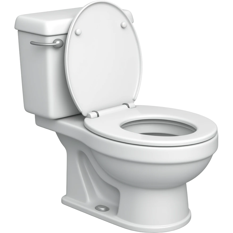 un wc blanc emoji