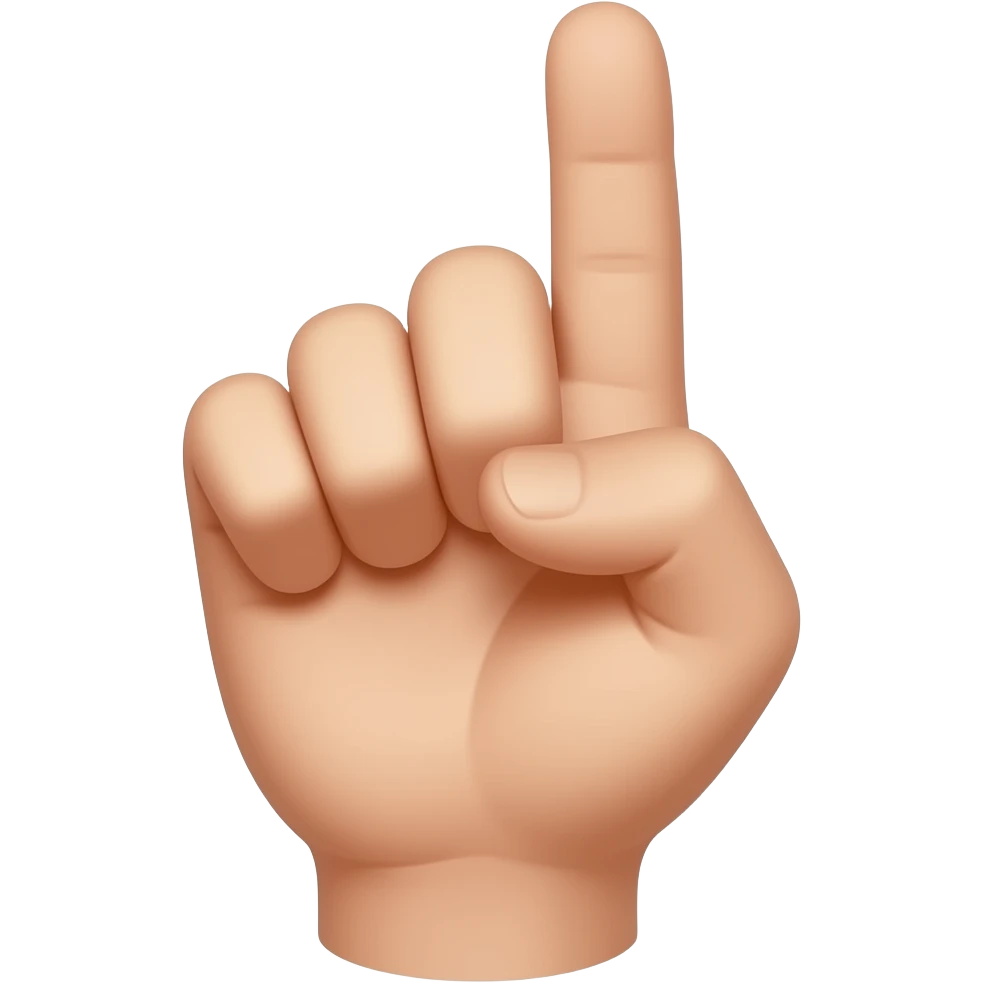 mano con dedo doblado emoji