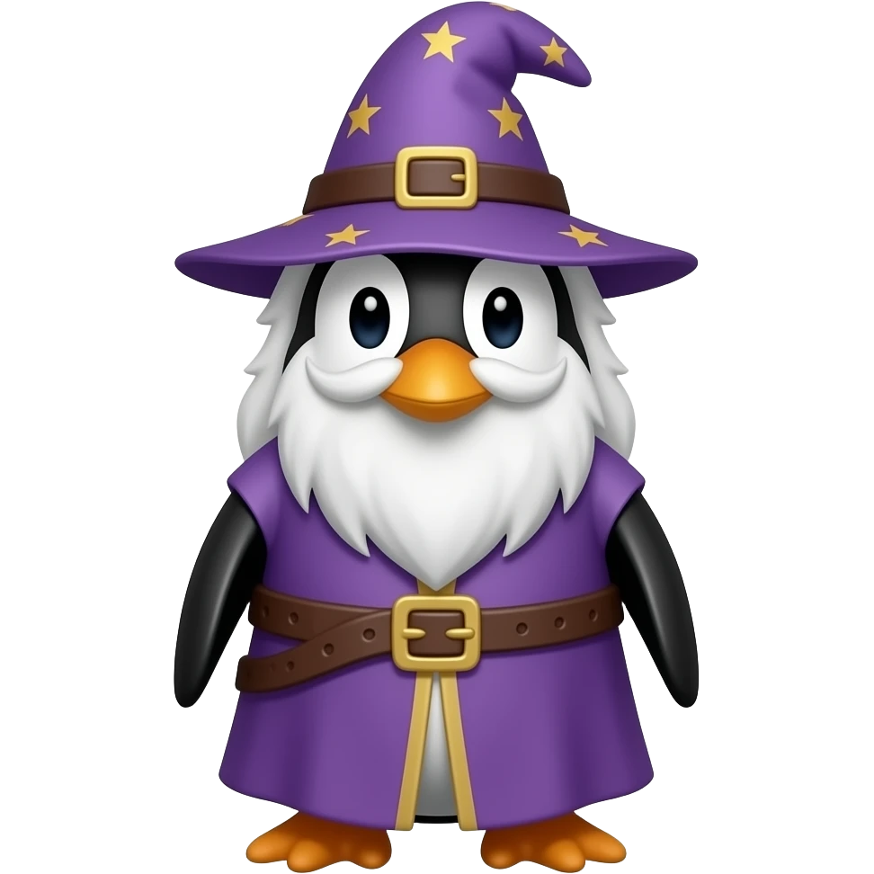 Penguin Wizard emoji