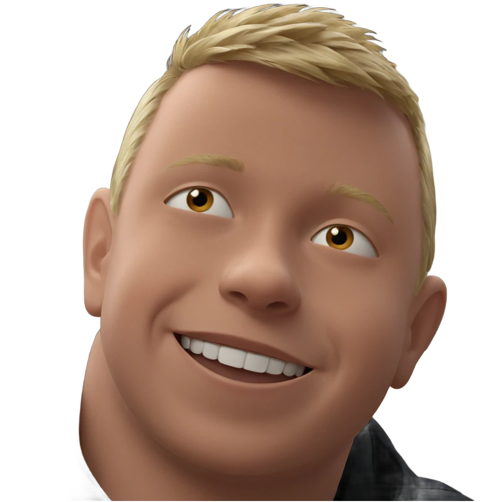 smiling blonde boy portrait emoji