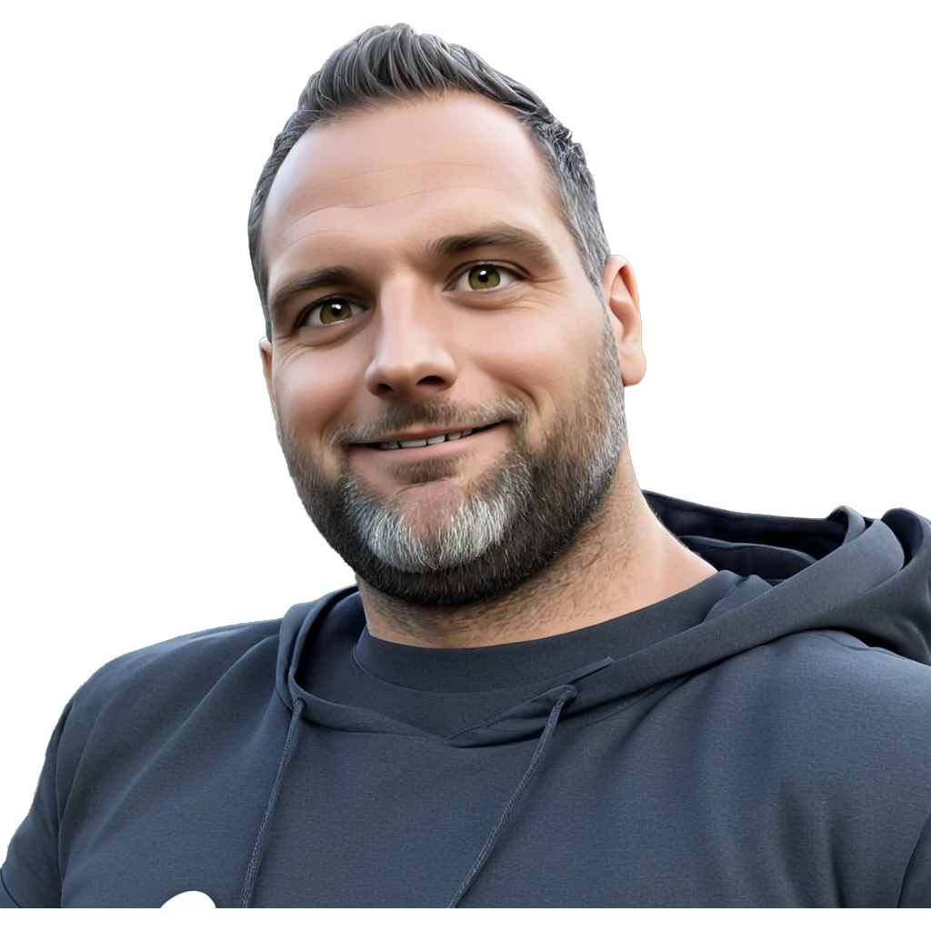 smiling man with beard outdoors emoji