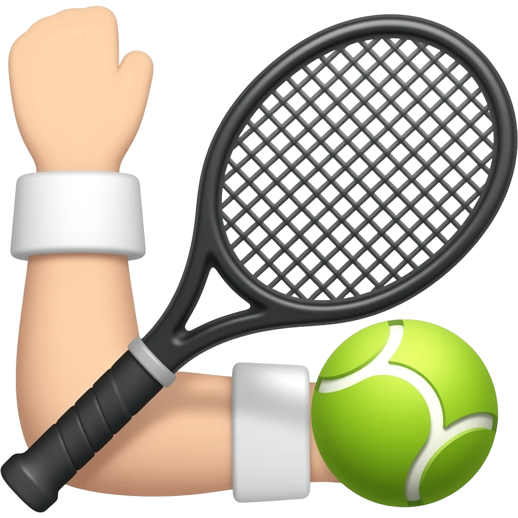 Tenis ve dirsek emojisini birleştir emoji