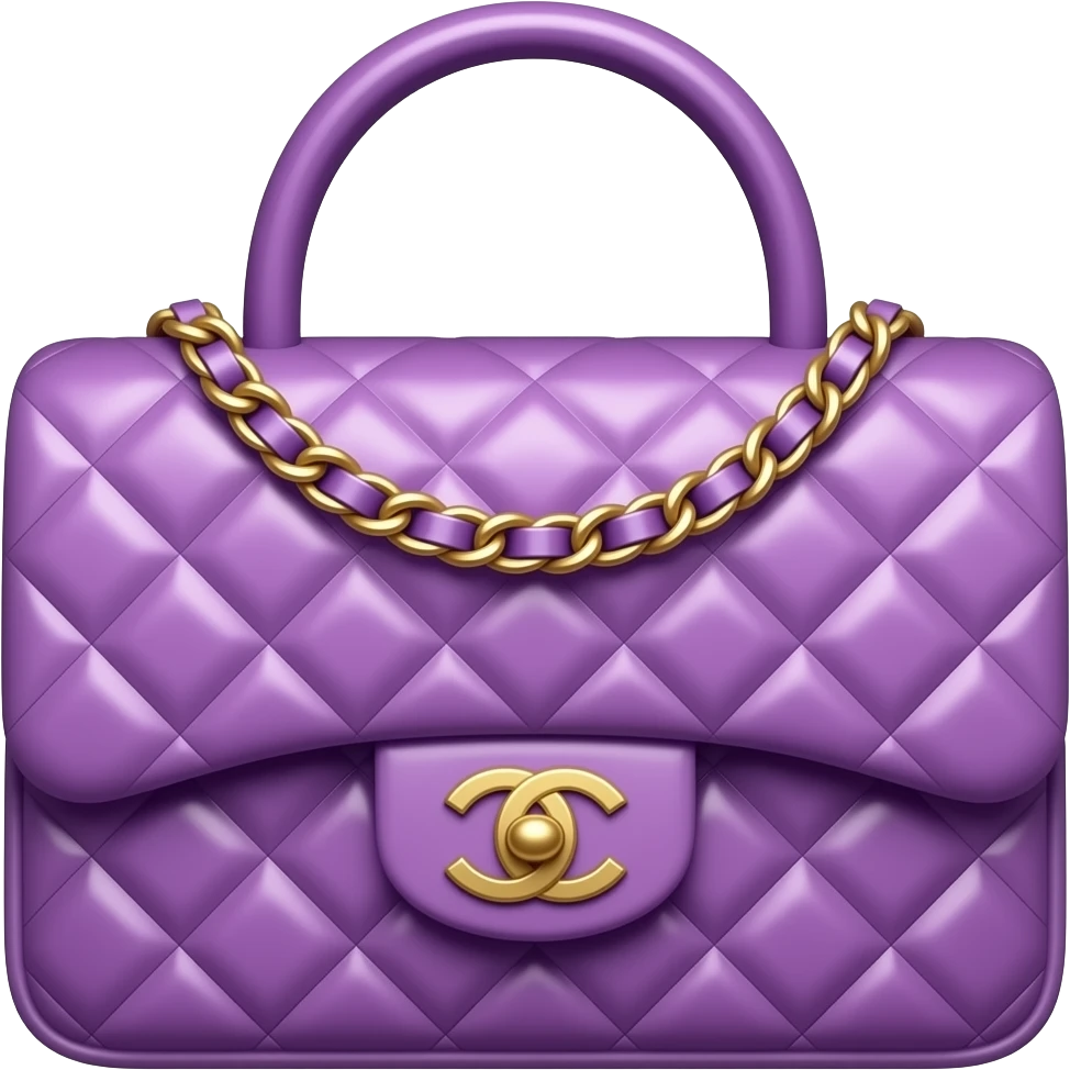 chanel violet bag emoji