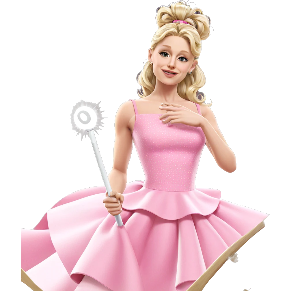 blonde girl in pink dress emoji