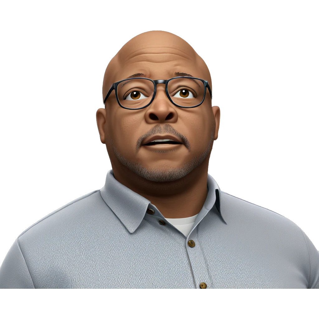 bald man with glasses meme emoji