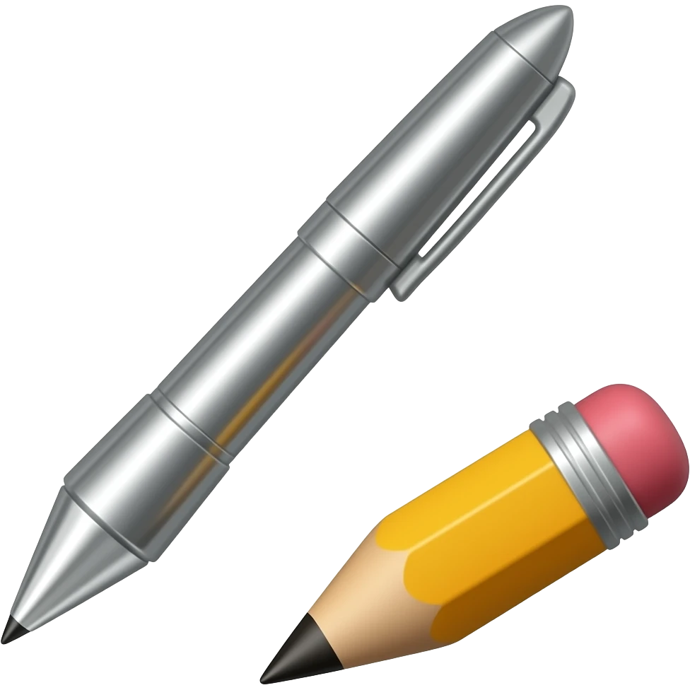 pen and pencil emoji