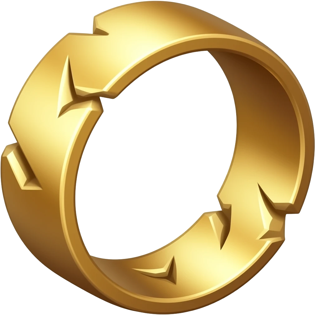 anillo de oro dañado emoji