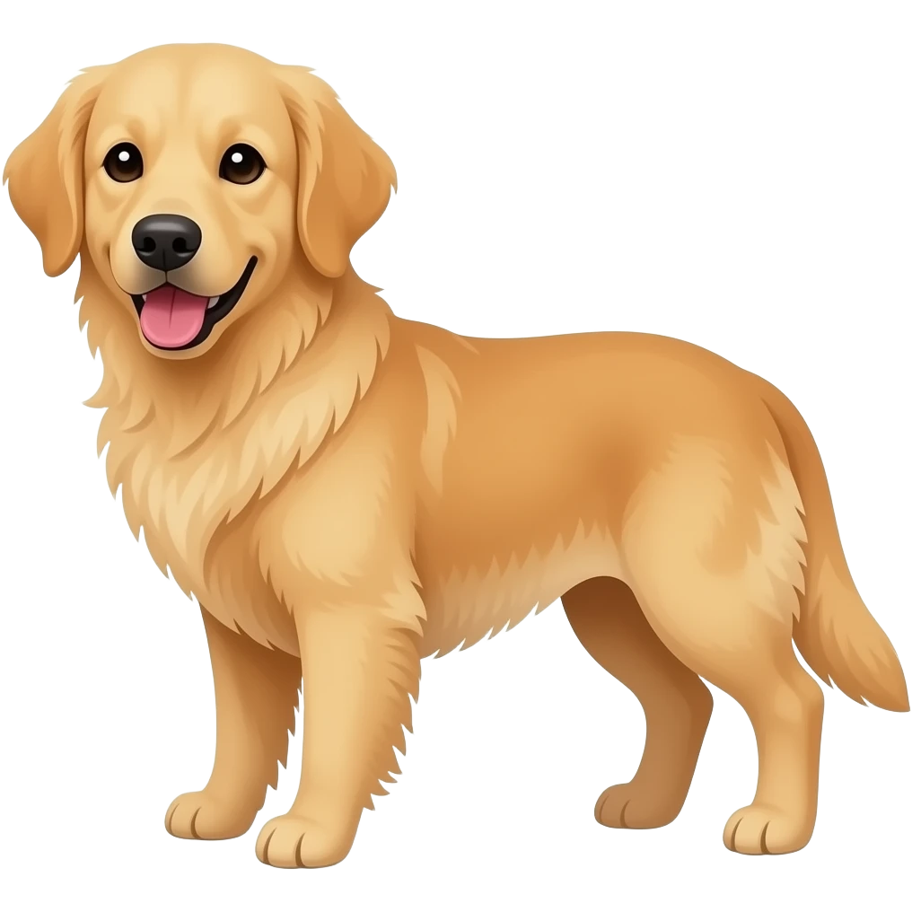 Light golden retriever emoji
