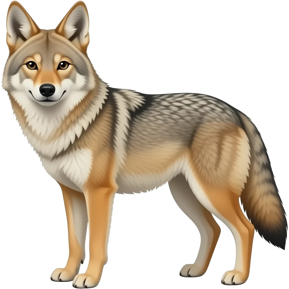 Эмодзи Койот в полный рост emoji