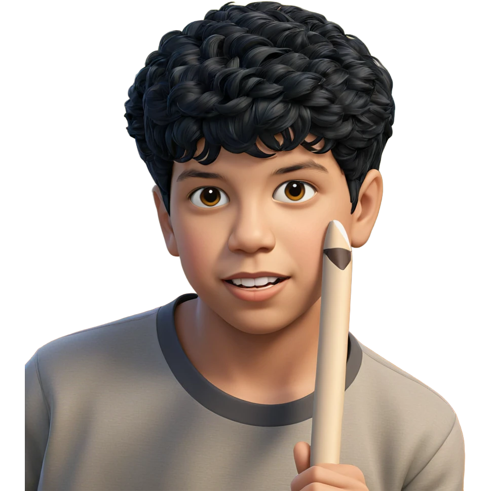 young boy with black hair emoji