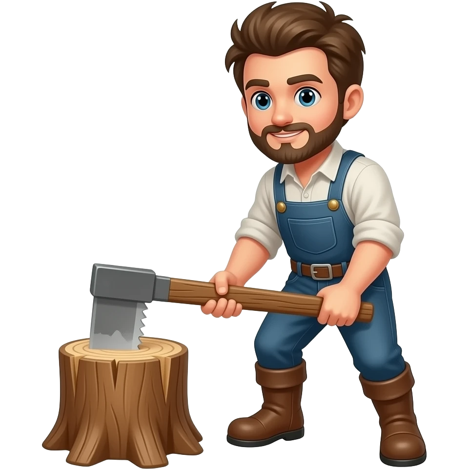 leñador todo el cuerpo emoji