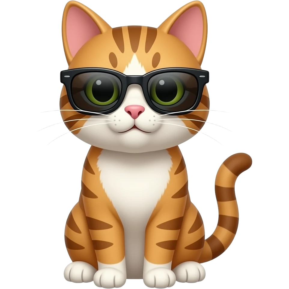 Cat wearing sunglasses emoji