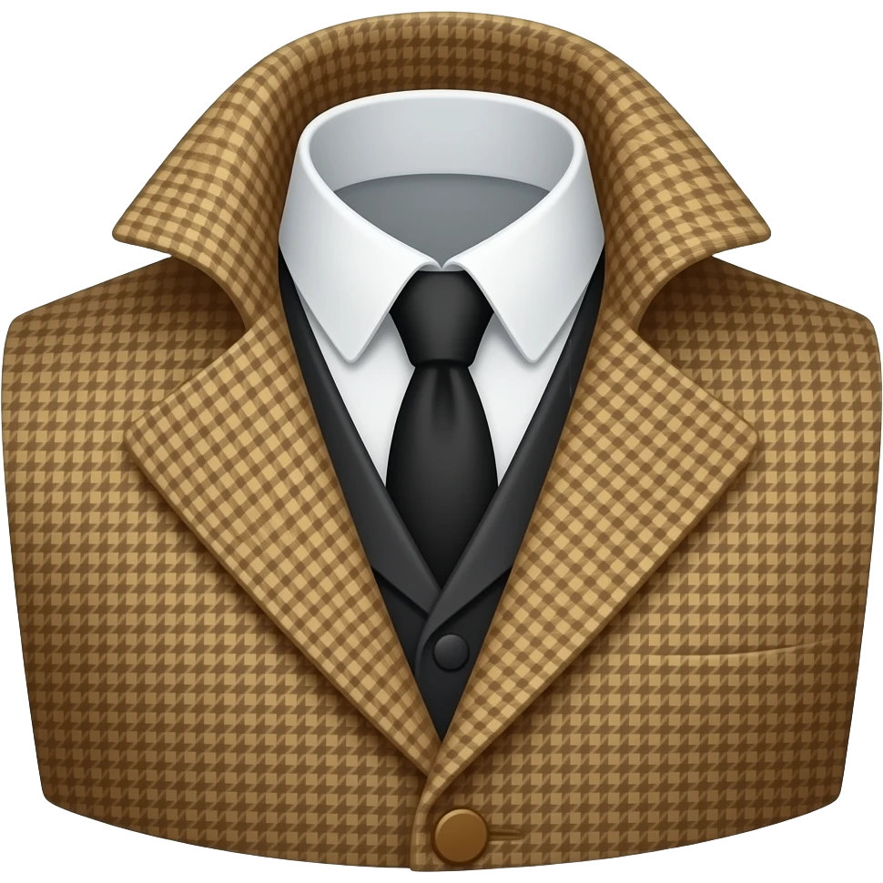 sherlocks holmes jacket colla only emoji