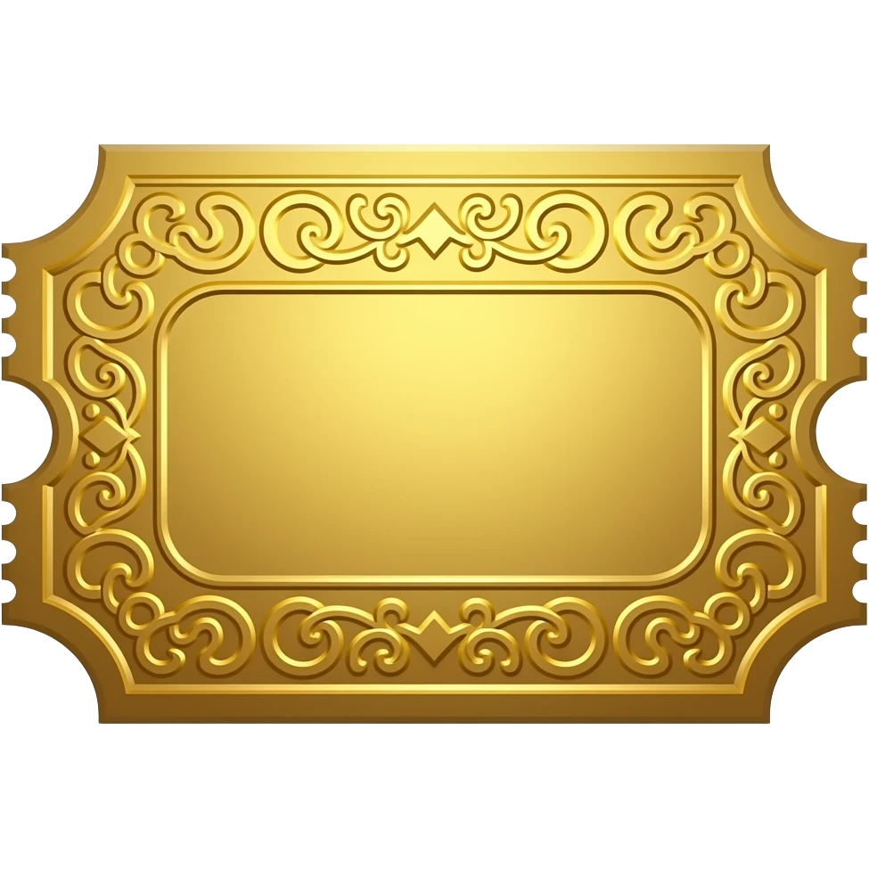 Golden ticket emoji