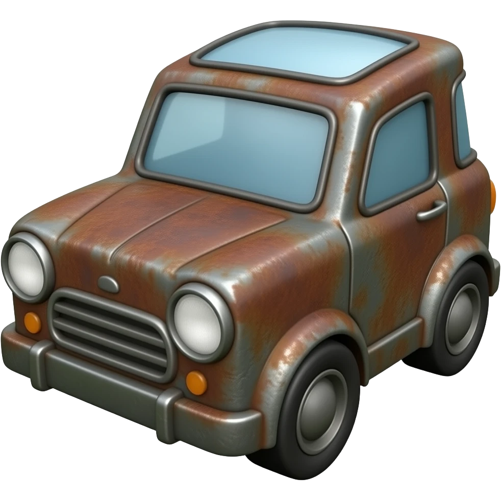 rusty cube car emoji