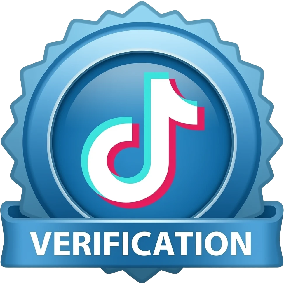 un emoji azul de verificacion de tik tok emoji