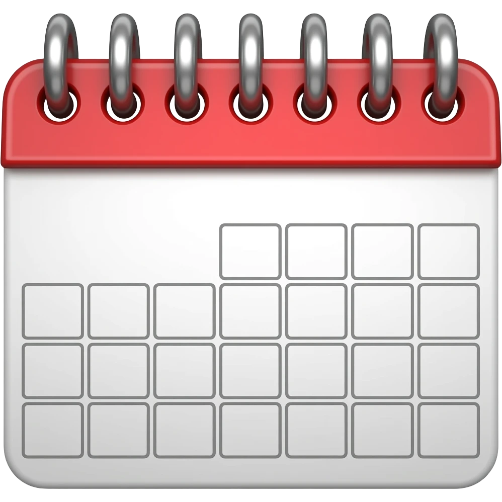calendario vacio emoji